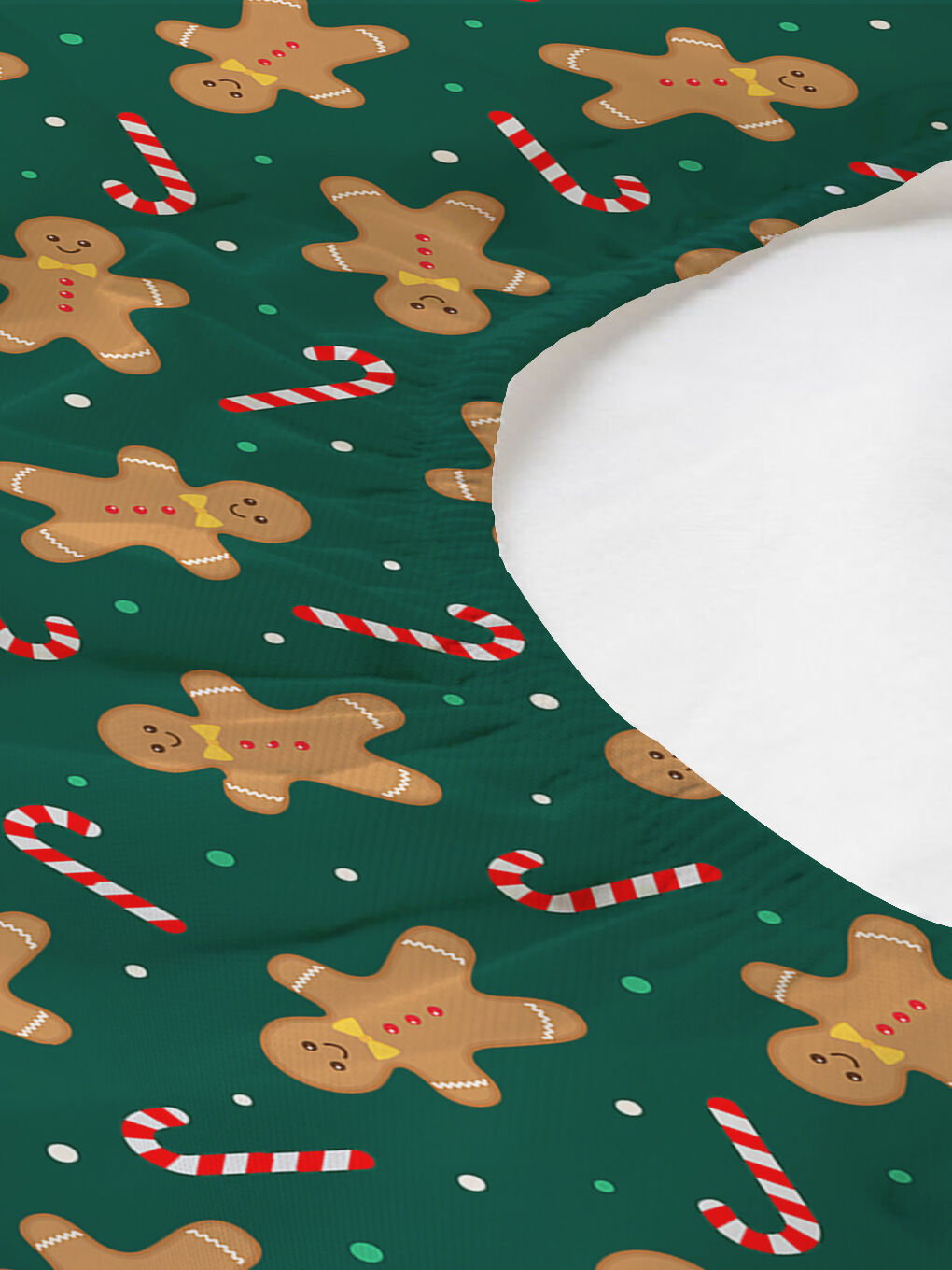 Karışık Kurabiye Adam Desenli Tek Kişilik Dijital Baskılı Lastikli Çarşaf Takımı (Pamuklu) – 100x200cm-1