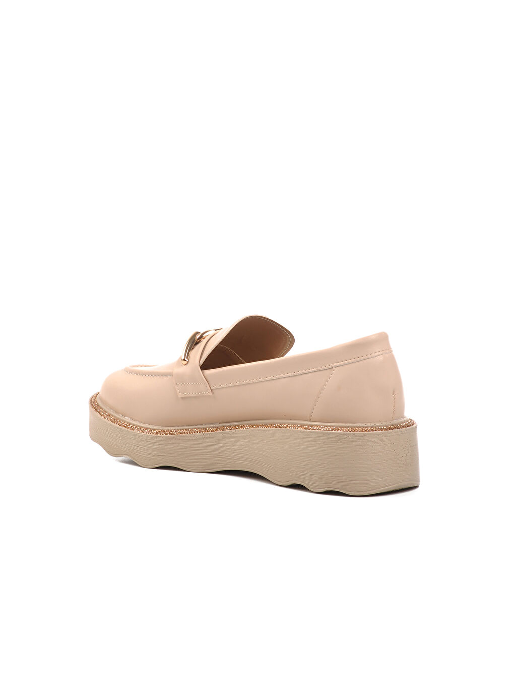 Ayakmod Bej Kadın Loafer Ayakkabı 552605 - 3