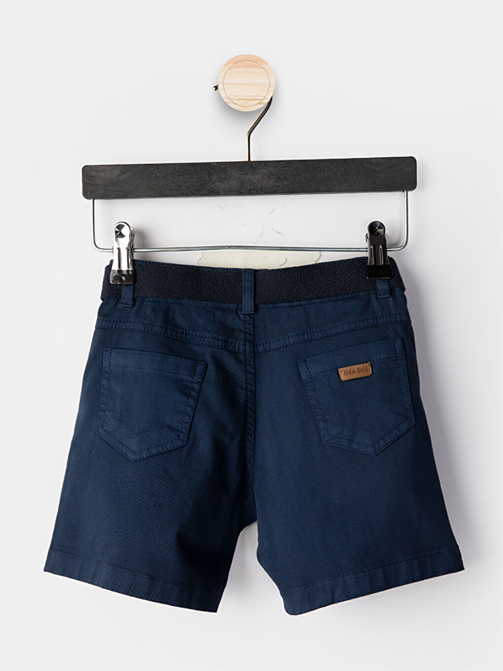 Lacivert Erkek Çocuk 3li Takım Polo Yaka T-Shirt Şort Takım-4