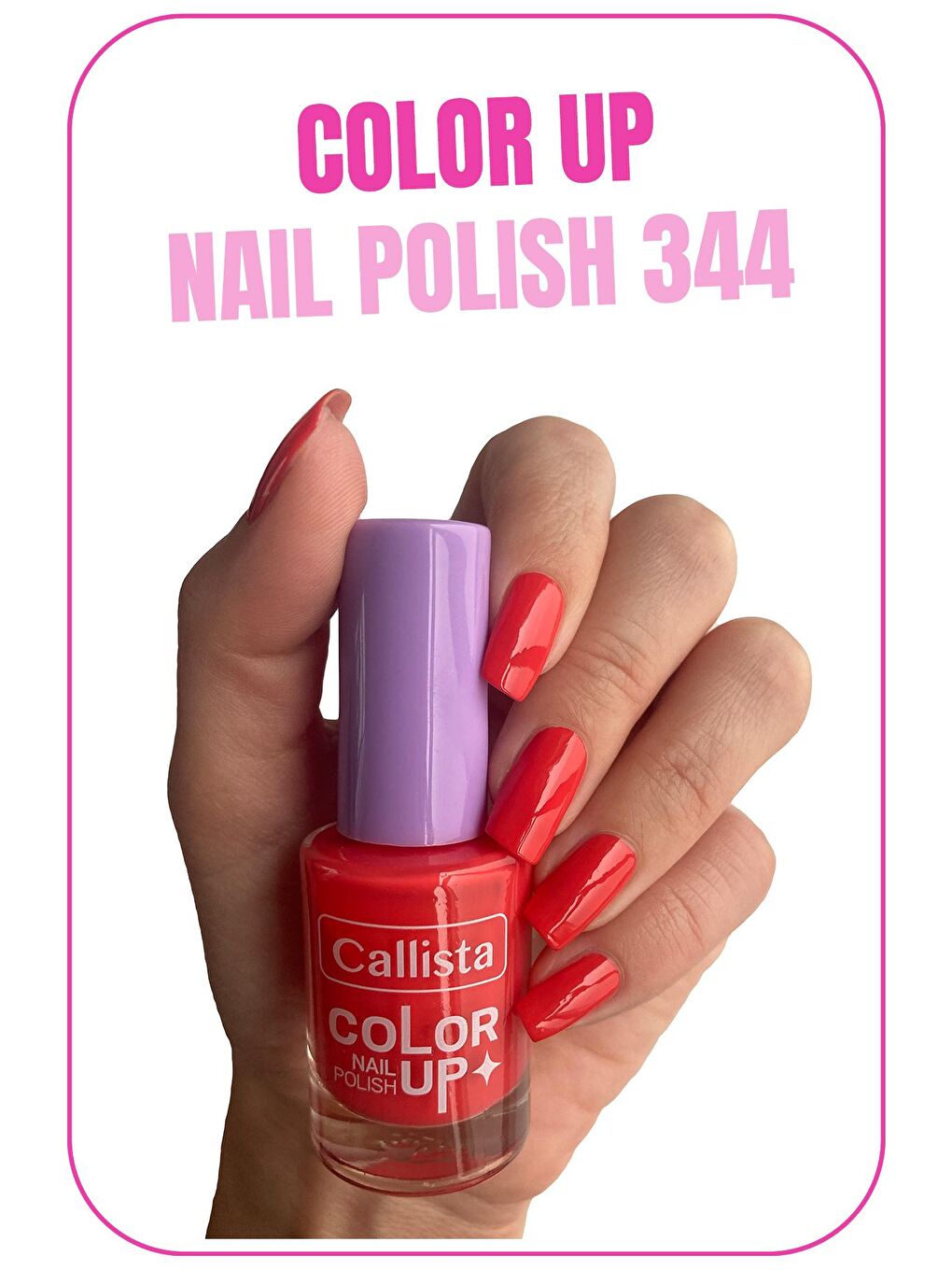 Callista Pembe Color Up Nail Polish Oje 344 Business Partner - Pembe