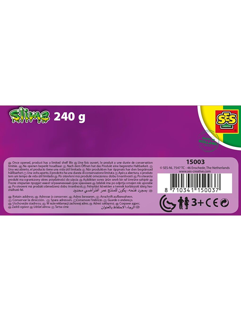 SES Creative Karışık Slime ve Jöle - Simli 2x120gr - 4