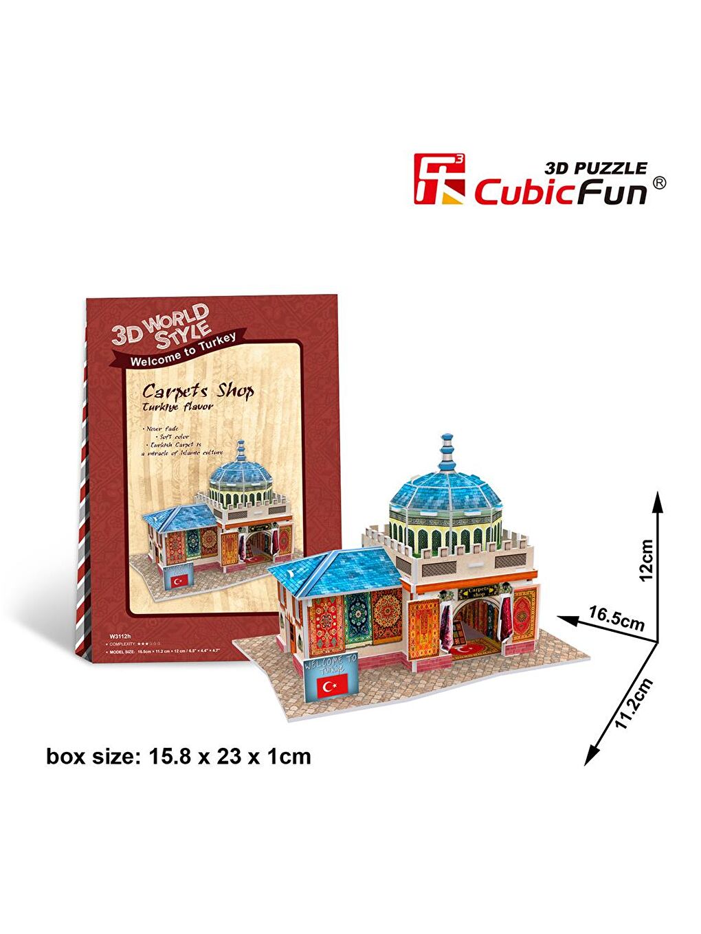 Cubic Fun Karışık 3D 26 Parça Puzzle Türk Halı Mağazası - 2