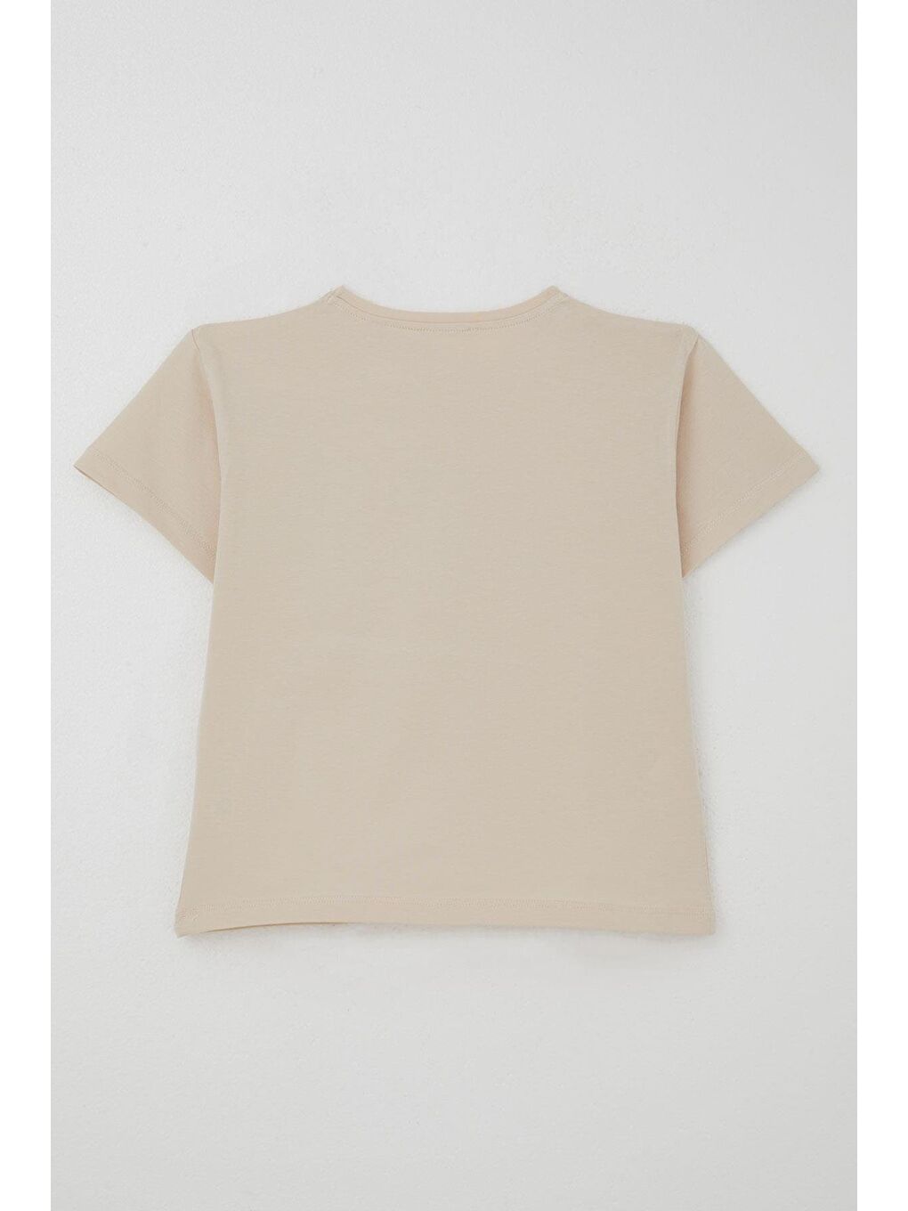 Kız Çocuk Taytlı Takım Çiçeklerin Kraliçesi Sevimli Ayıcık Baskılı Bej (5-10 Yaş)-3