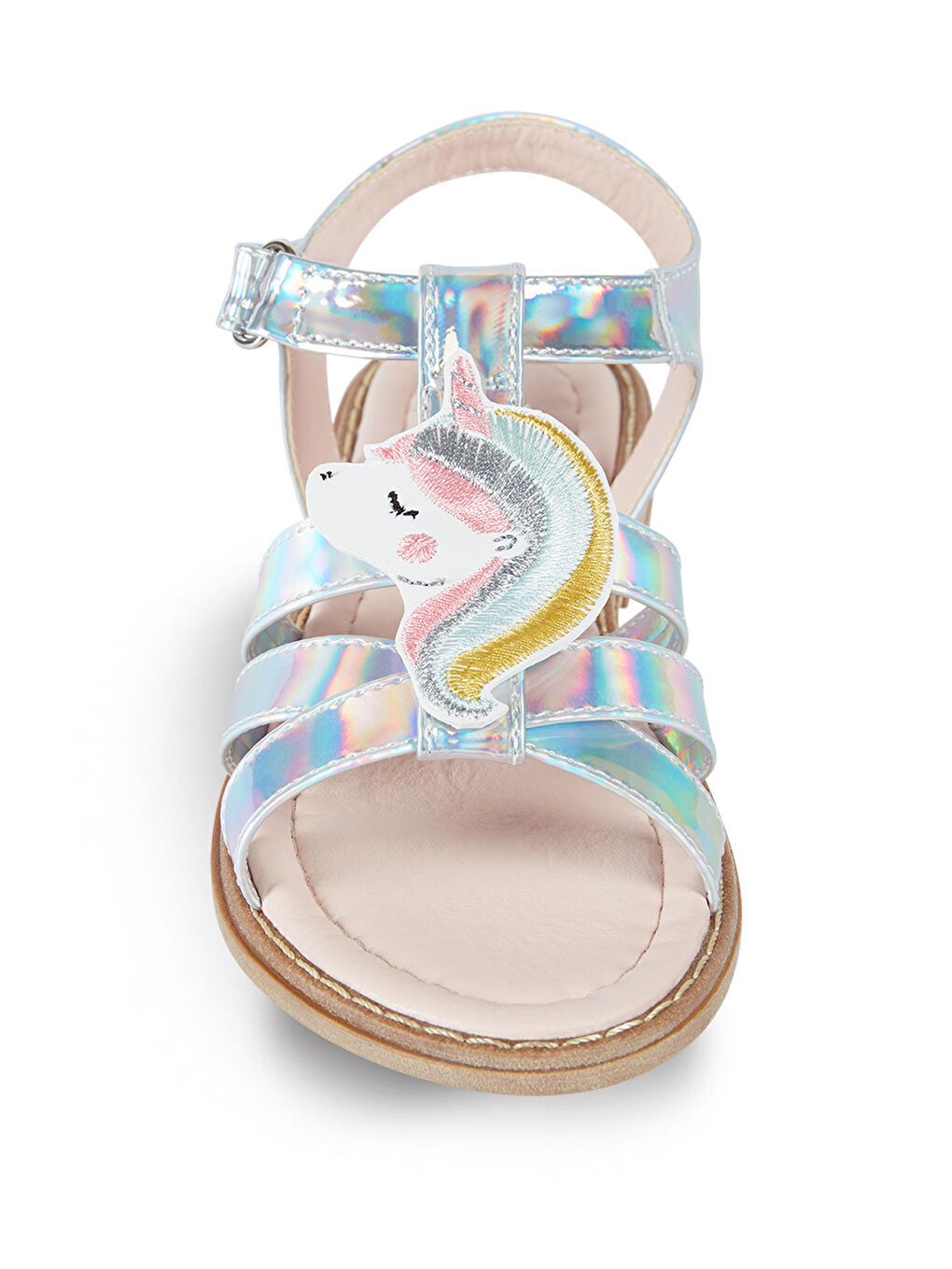 Denokids Metalik Unicorn Kız Çocuk Sandalet - 1