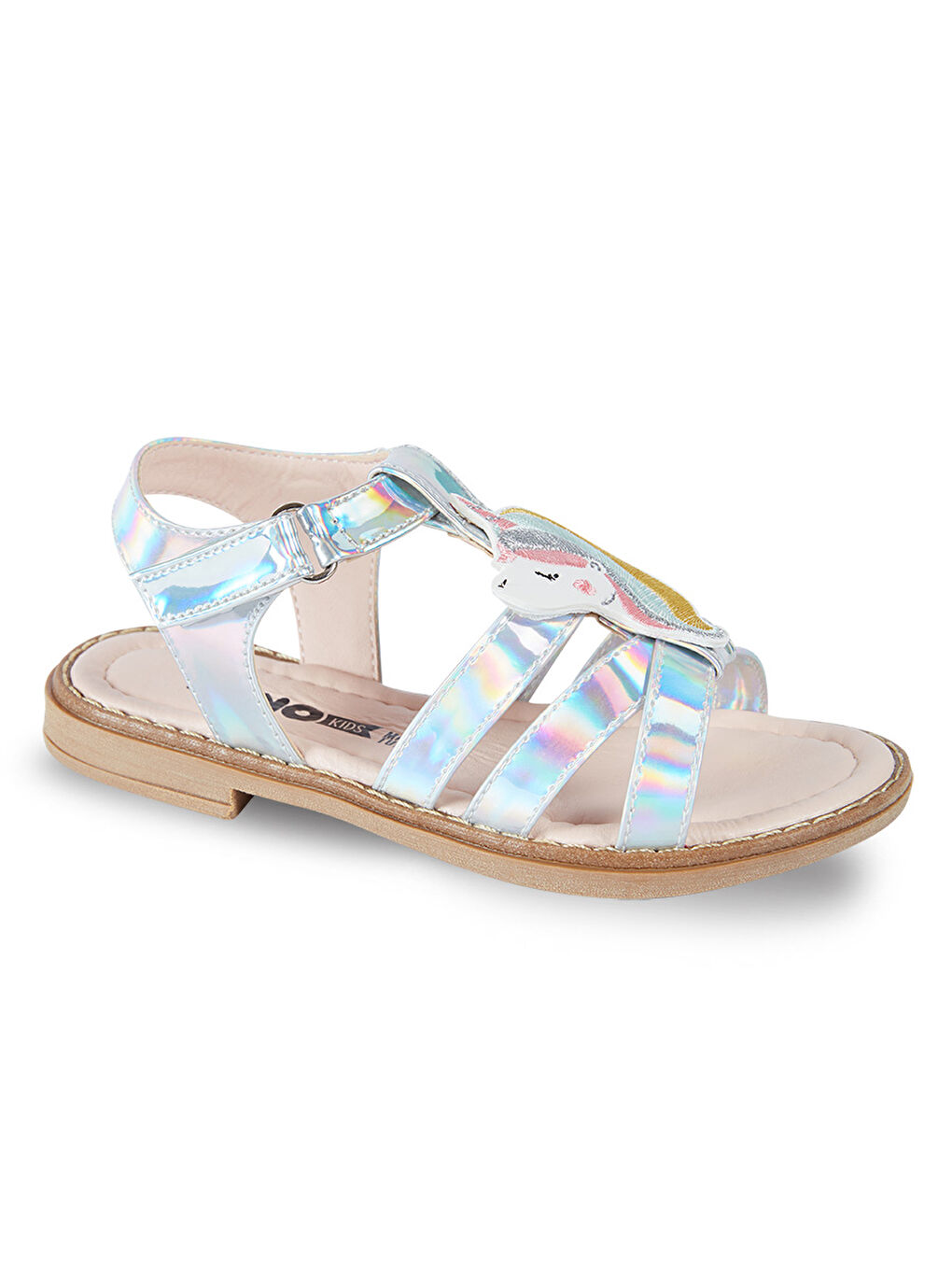 Denokids Metalik Unicorn Kız Çocuk Sandalet - 2