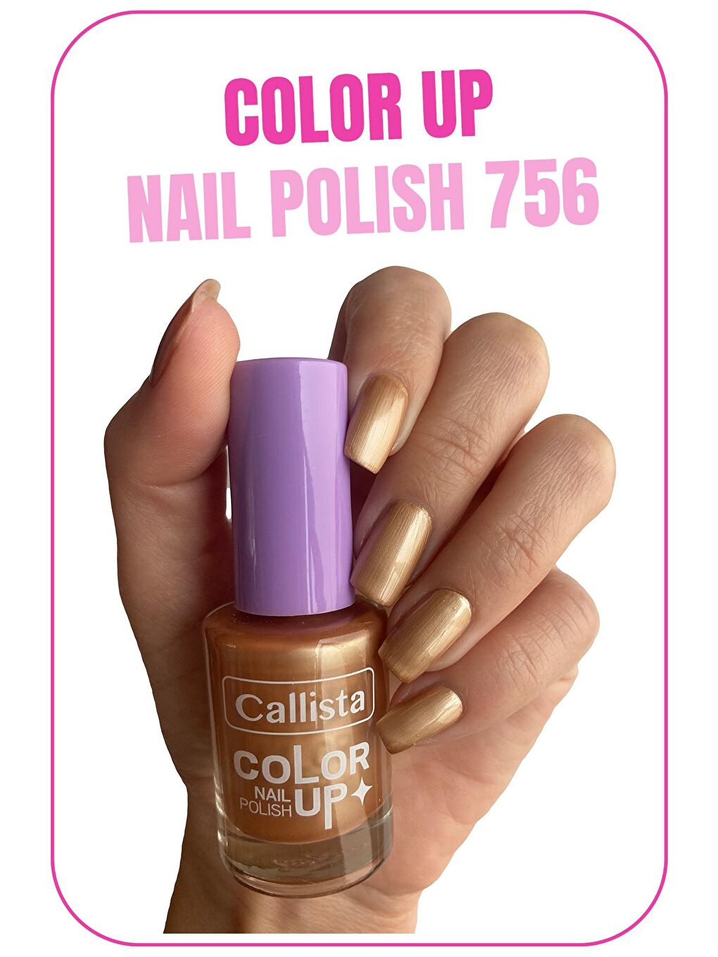 Callista Bej Color Up Nail Polish Oje 756 Pearls & Cream - Bej