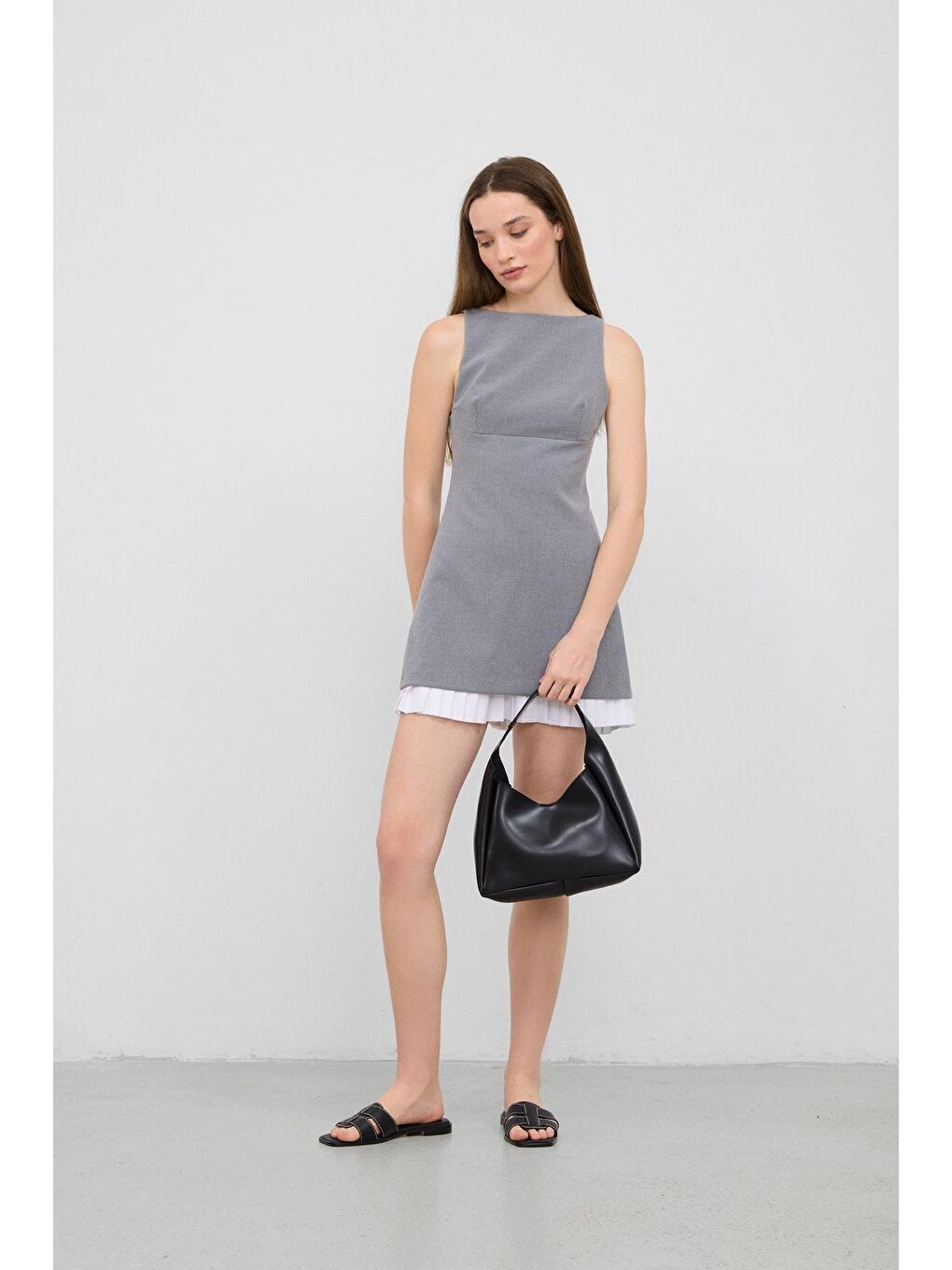 Mono Yavrulu Omuz Çantası Siyah-2