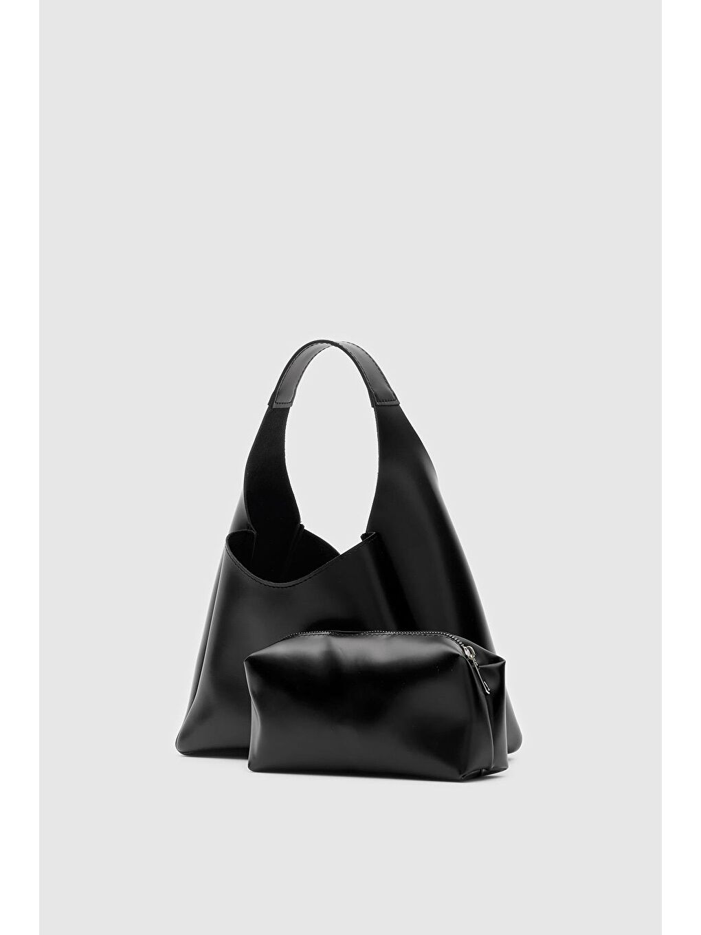 Mono Yavrulu Omuz Çantası Siyah-4