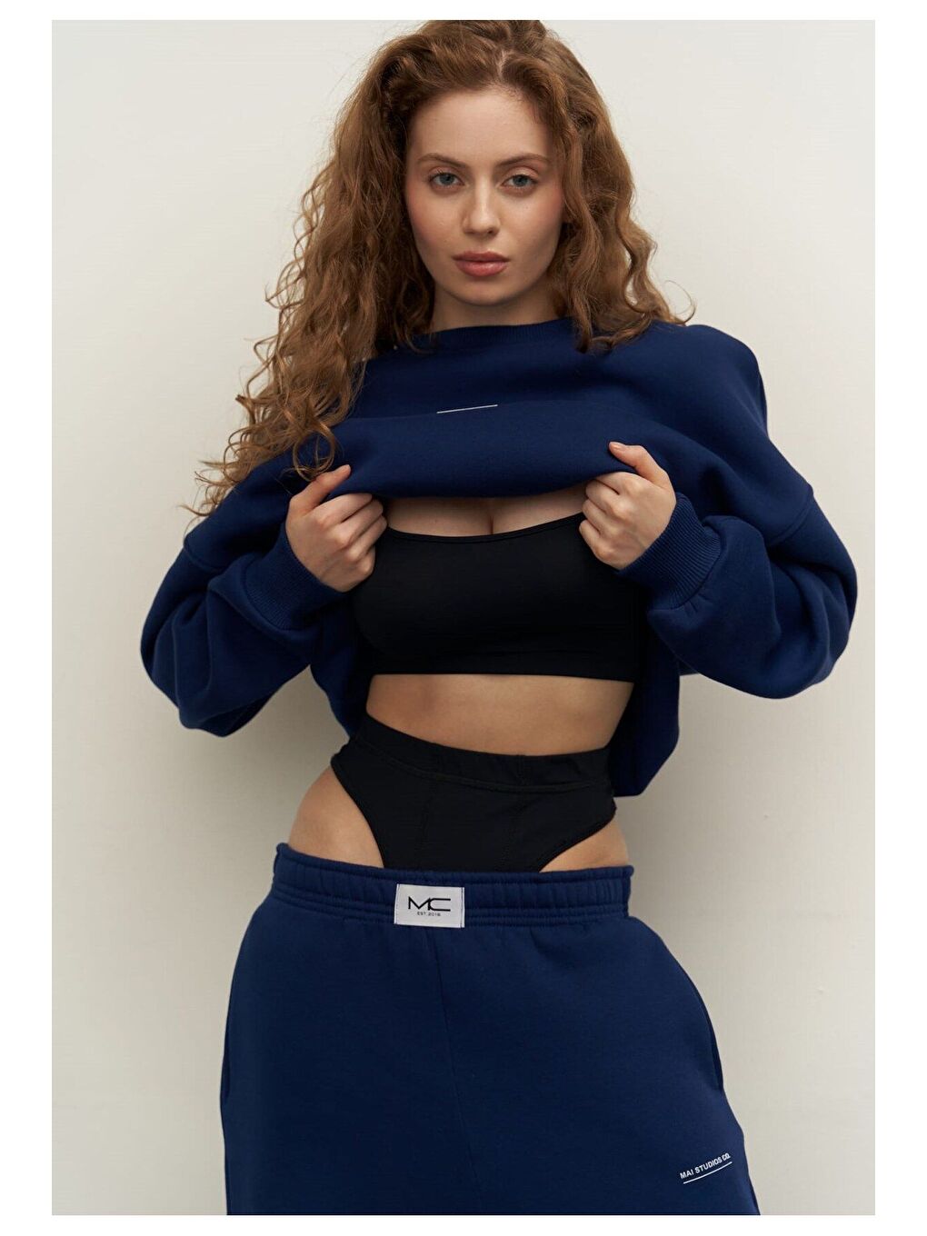 Mini Bike Lacivert Bisiklet Yaka Eşofman Takım-2