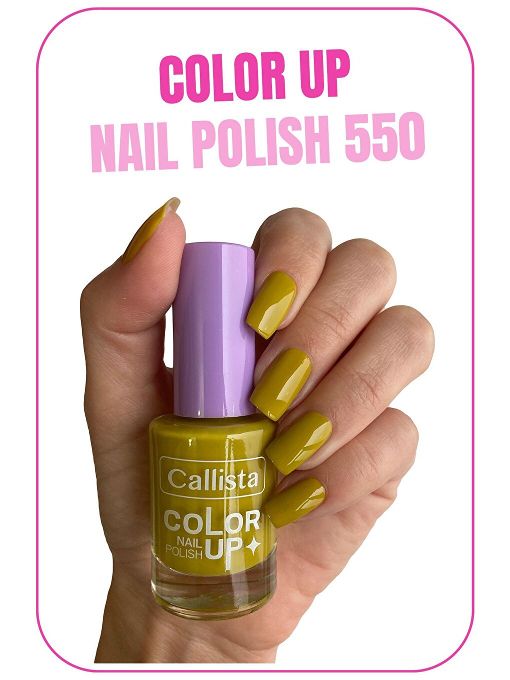 Callista Yeşil Color Up Nail Polish Oje 550 Detox Time - Yeşil