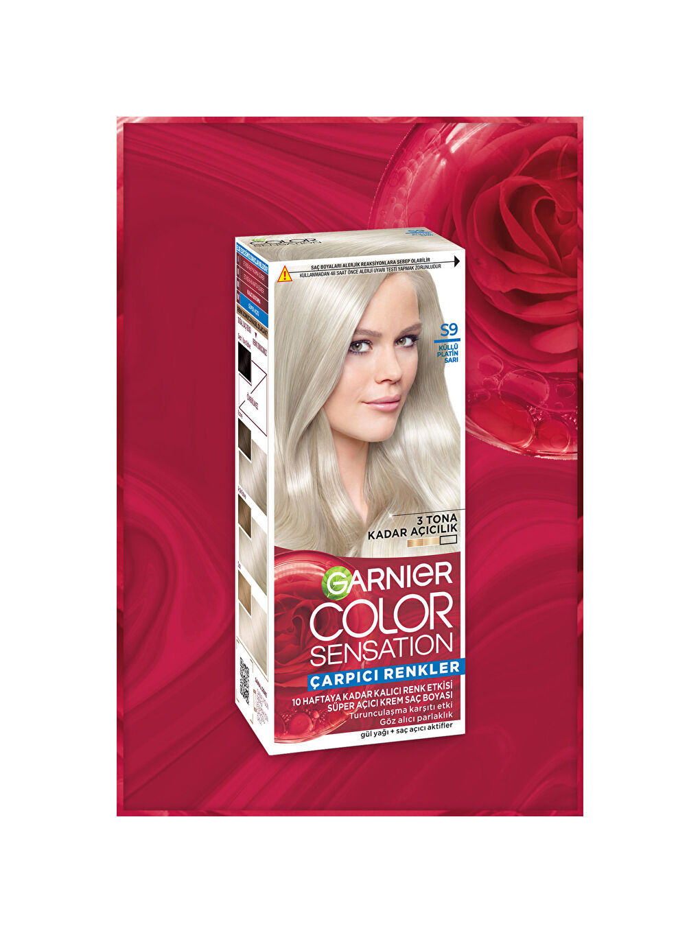 Çarpıcı Renkler S9 Küllü Altın Sarı Saç Boyası-3