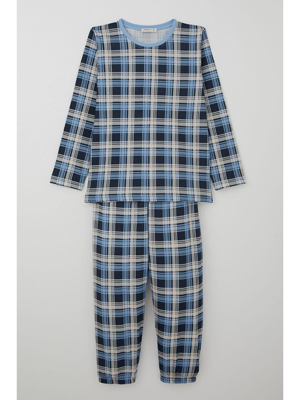 Erkek Çocuk Pijama Takımı Ekose Desenli Karışık Renk (9 Yaş)