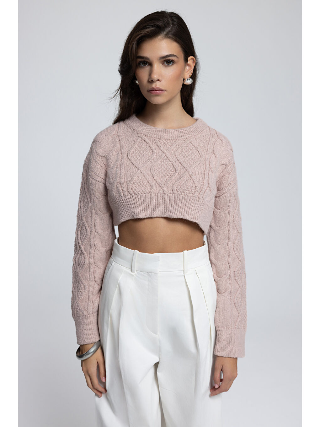 Mohan Soft Pembe Crop Kazak-2