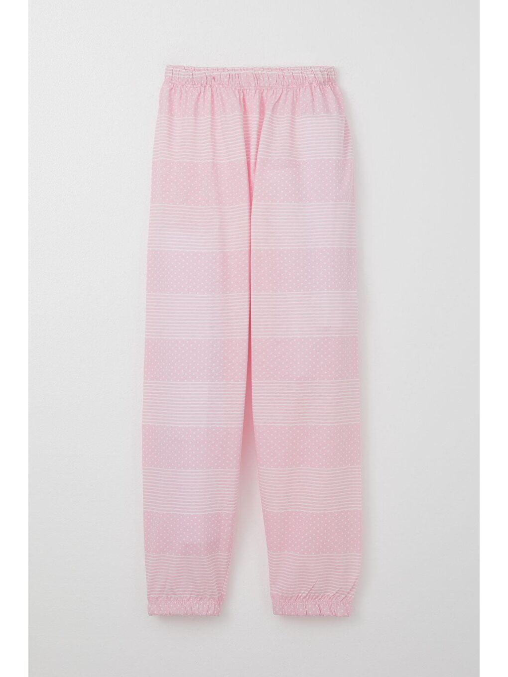 Kız Çocuk Pijama Takımı Puantiye Desenli Pembe (4-7 Yaş)-2