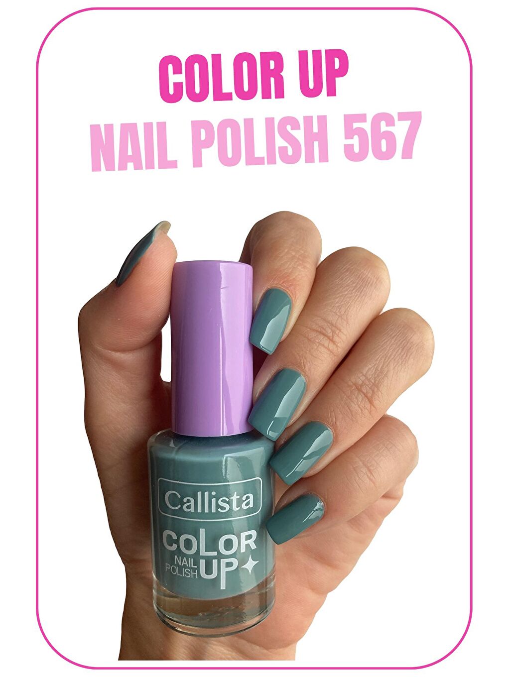 Callista Gri Color Up Nail Polish Oje 567 Mid Teal - Gri