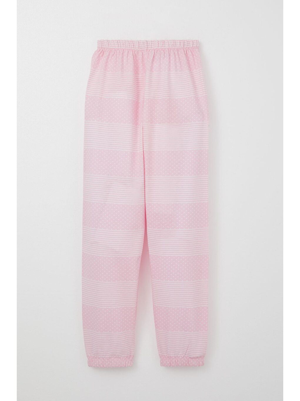 Kız Çocuk Pijama Takımı Puantiye Desenli Pembe (4-7 Yaş)-4