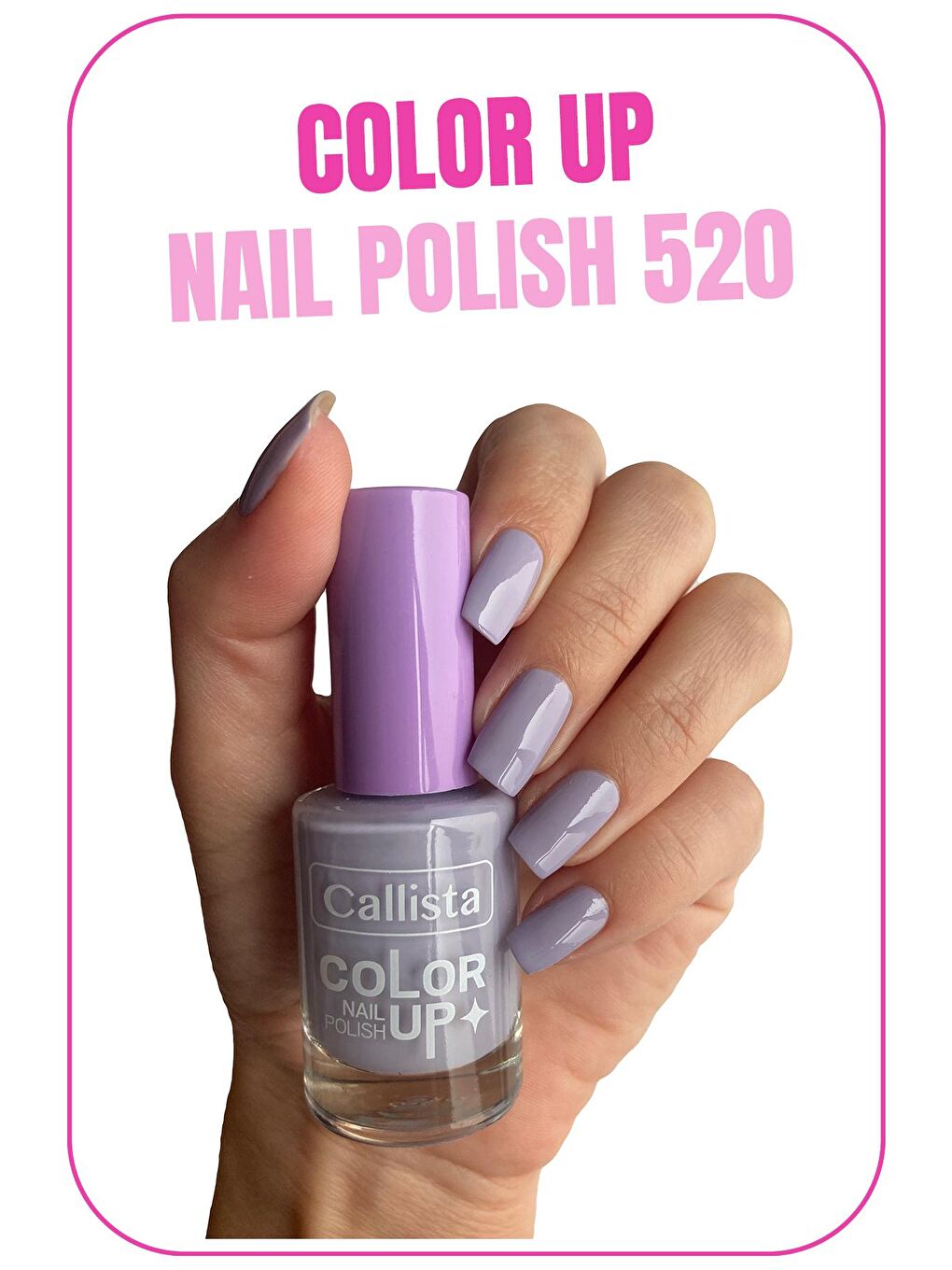 Callista Mor Color Up Nail Polish Oje 520 Lavender Sky - Mor