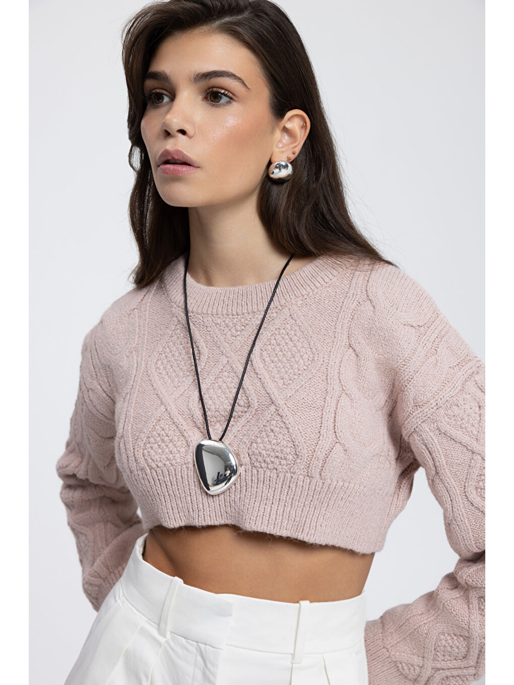 Mohan Soft Pembe Crop Kazak-6