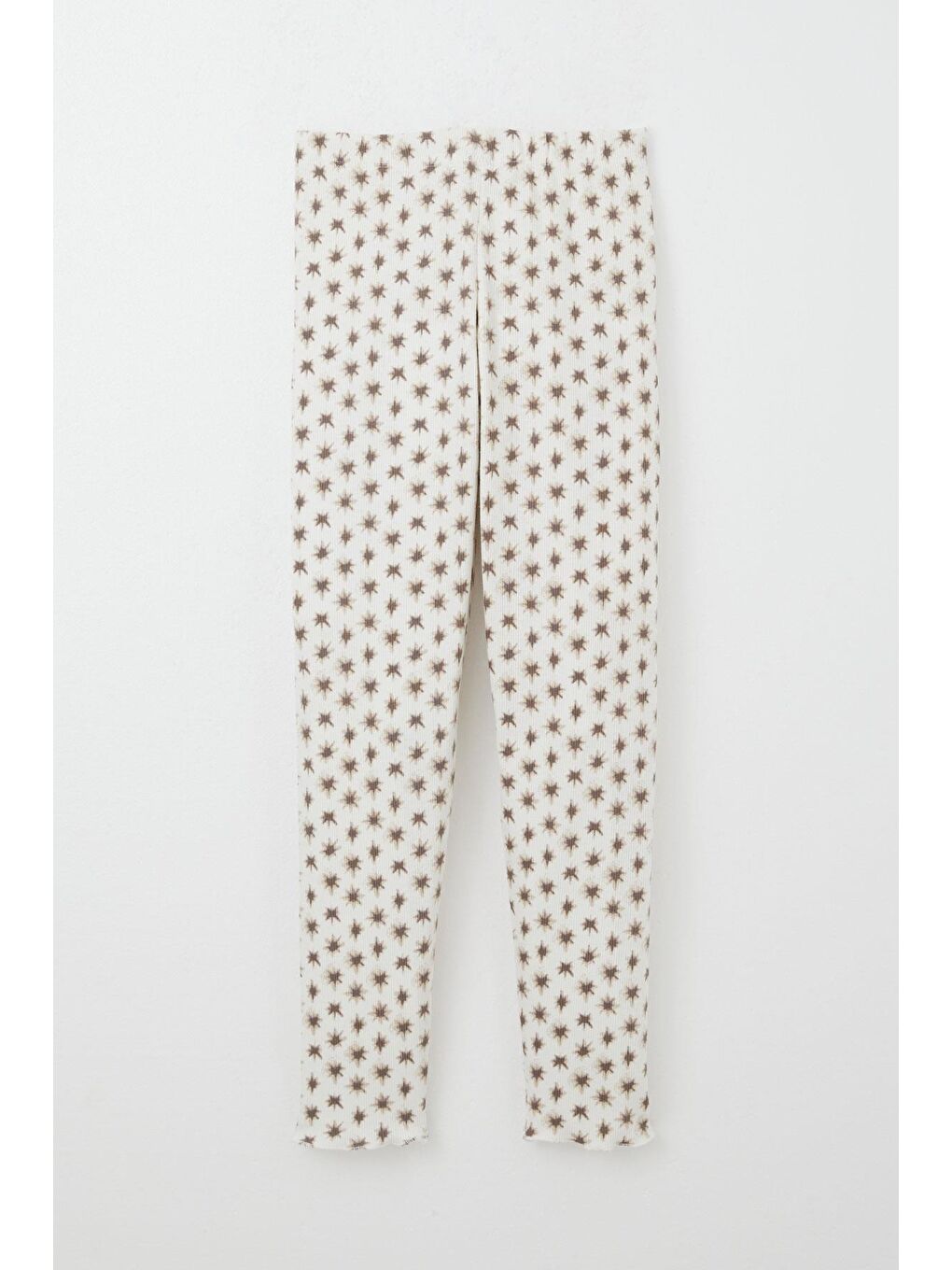 Kız Çocuk Pijama Takımı Desenli Ekru (4-7 Yaş)-4