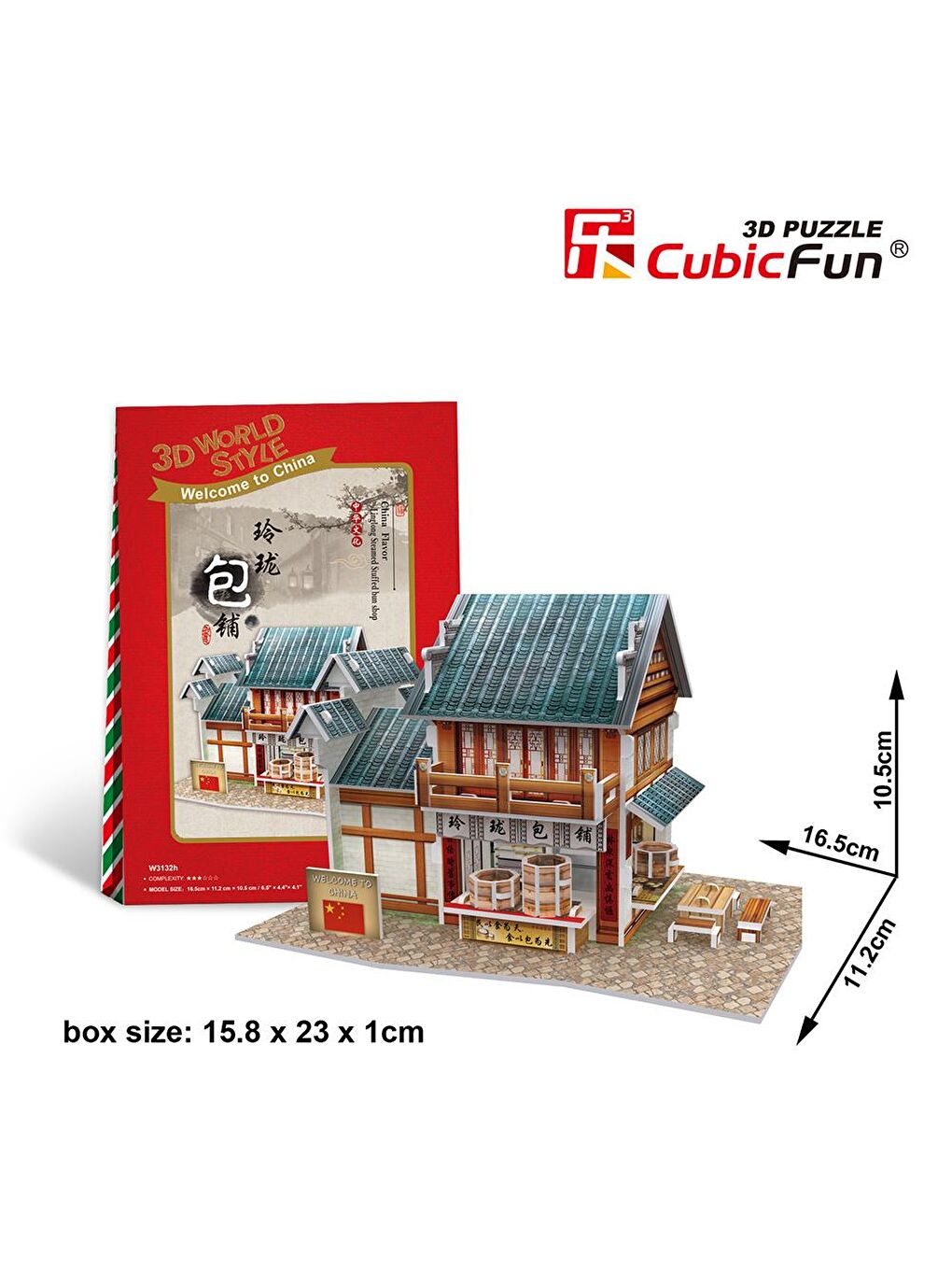 Cubic Fun Karışık 3D 39 Parça Puzzle Mantı Restoranı - 3