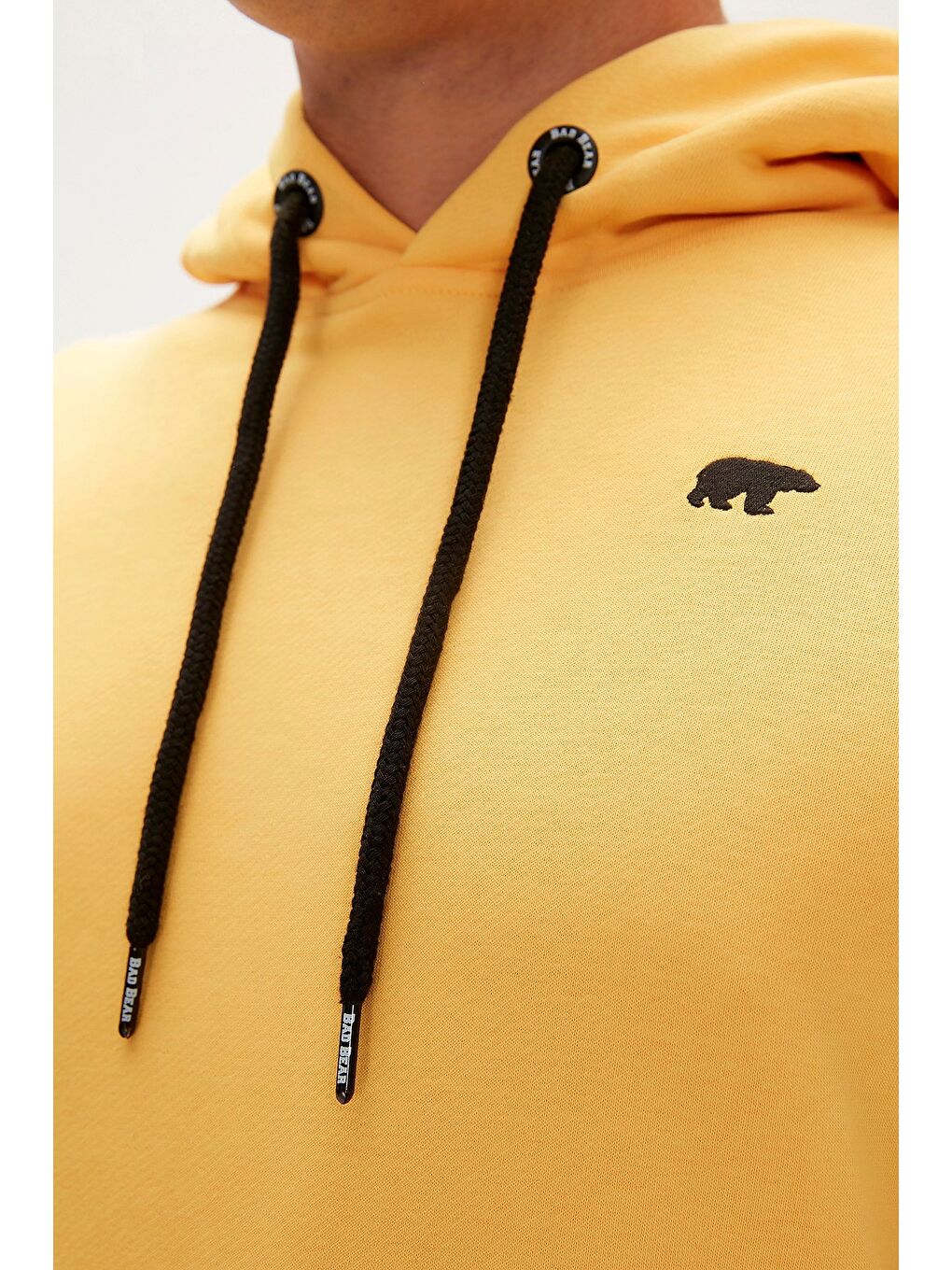 Bad Bear Sarı Bad Neck Hoodie Hardal Kapüşonlu Erkek Sweatshirt - 5