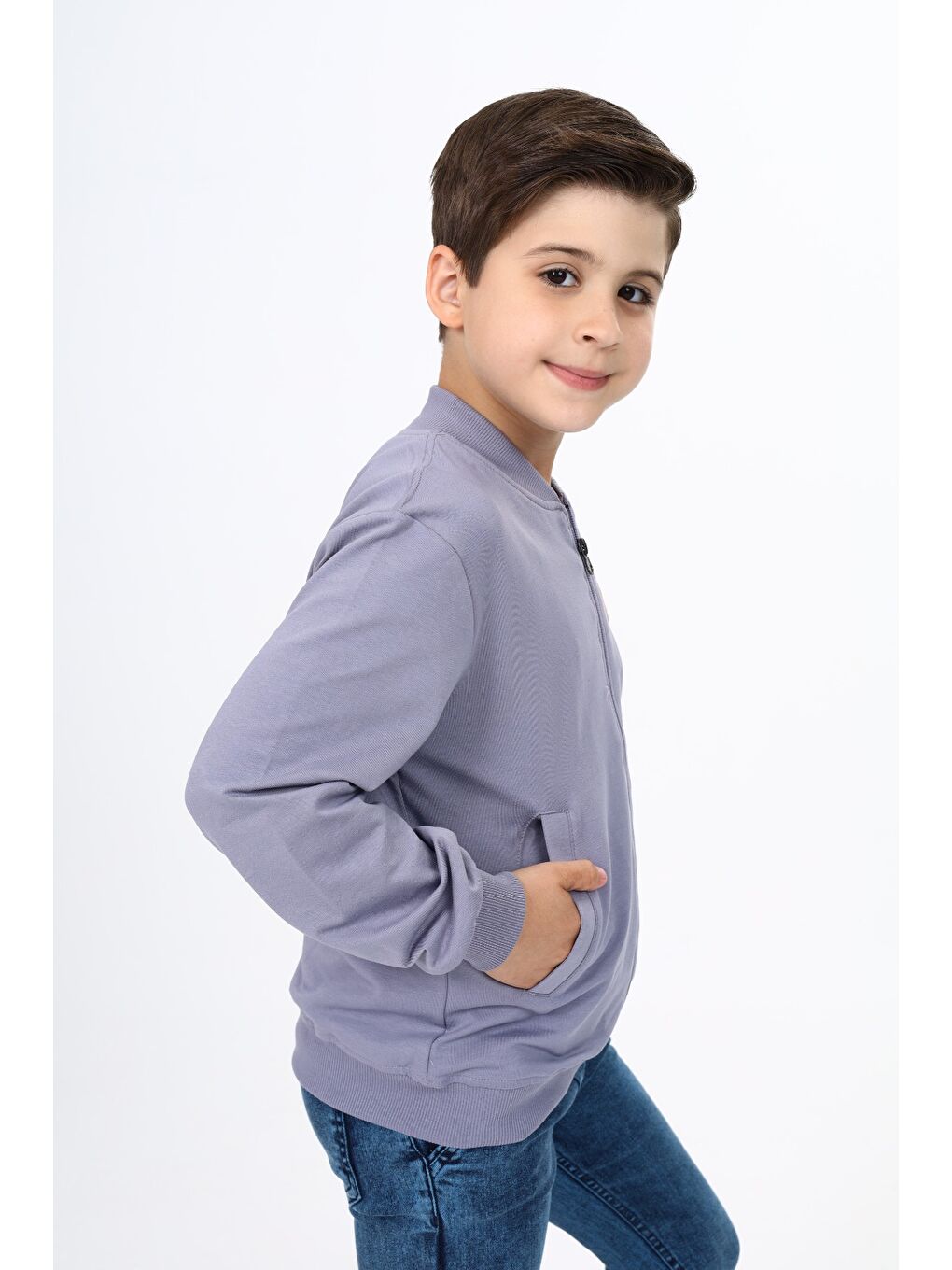 Toontoykids Gri Erkek Çocuk Baskılı Hırka - 3