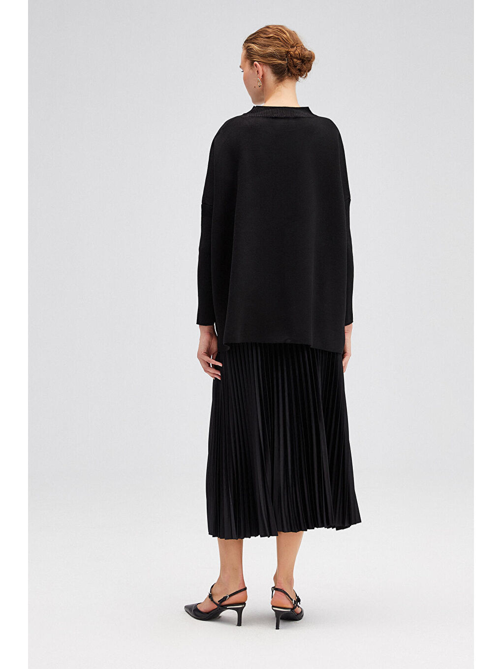 Siyah T Kol Triko Kazak-3