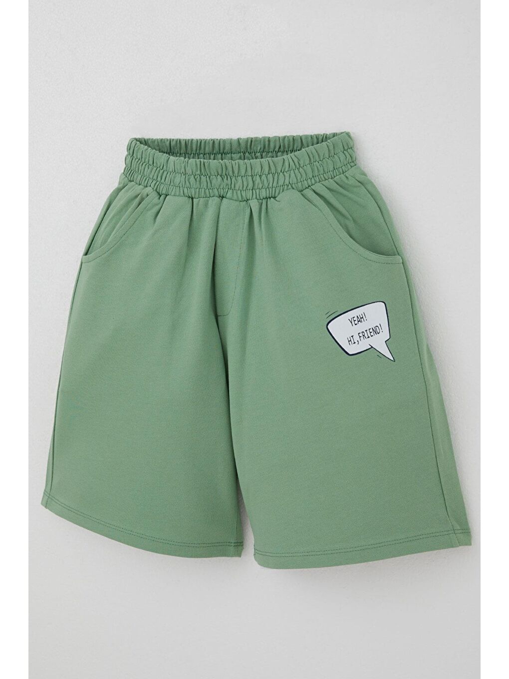 Erkek Çocuk Şortlu Takım Jetski Tutkunu Havalı Dinozor Baskılı Bej (5-9 Yaş)-6