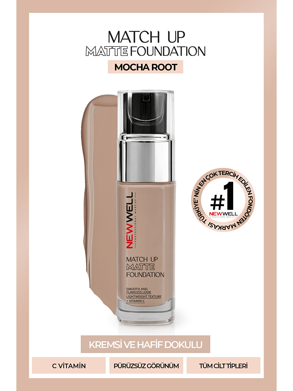 Match Up Matte Foundation Mocha Root 04 34 gr