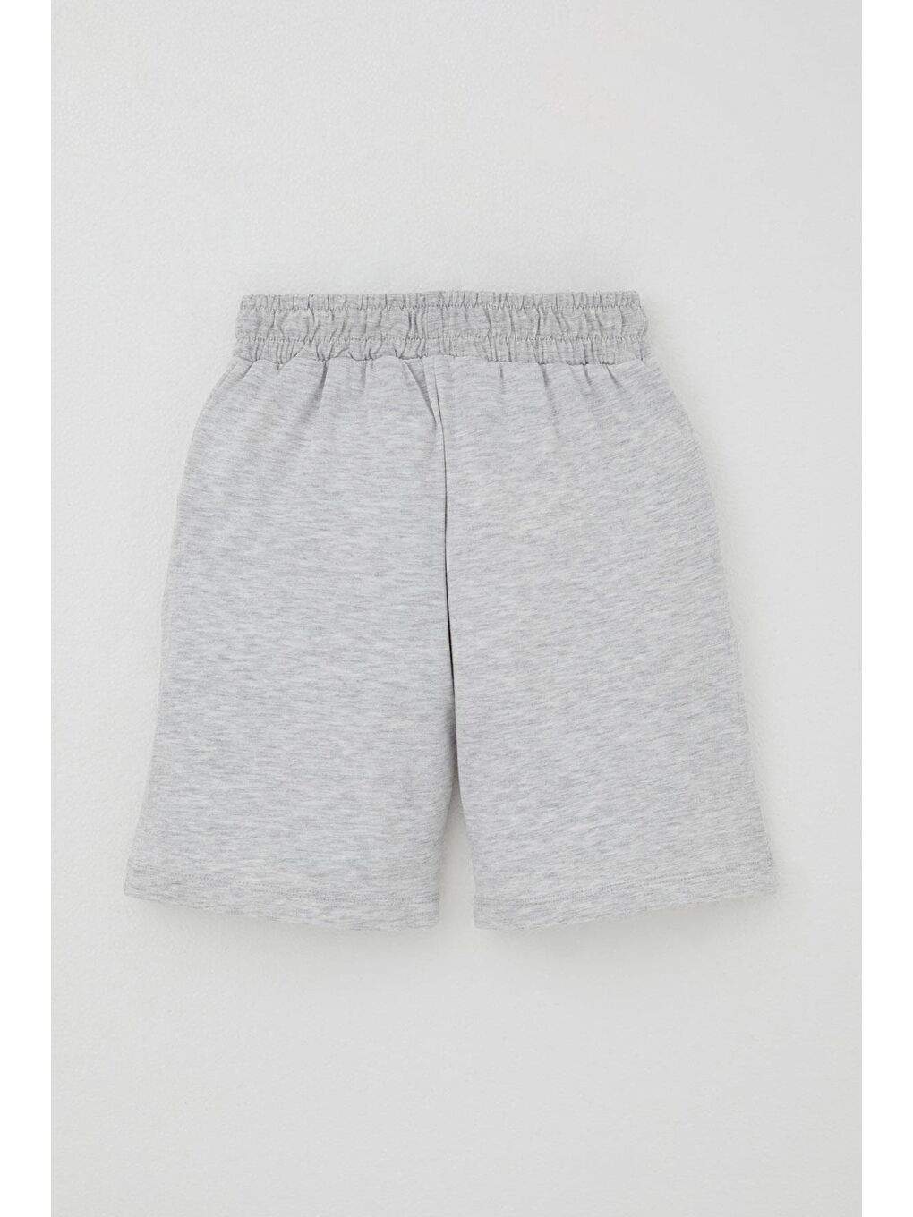 Erkek Çocuk Şortlu Takım Eğlenceli İş Makineleri Desenli Açık Gri Melanj (1.5-5 Yaş)-4