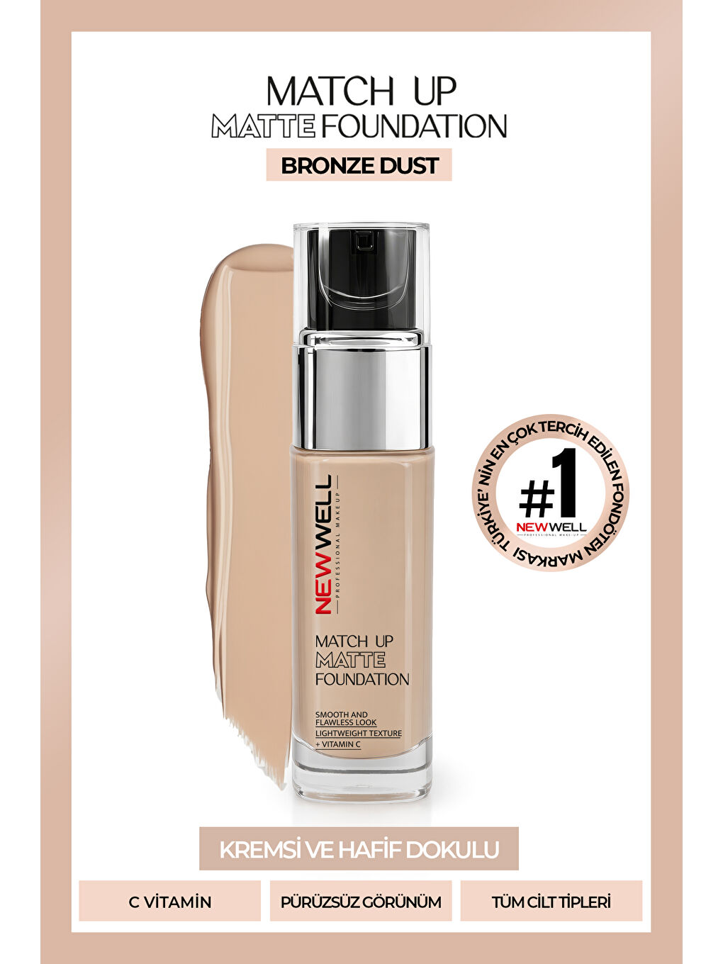 Match Up Matte Foundation Bronze Dust 02 34 gr