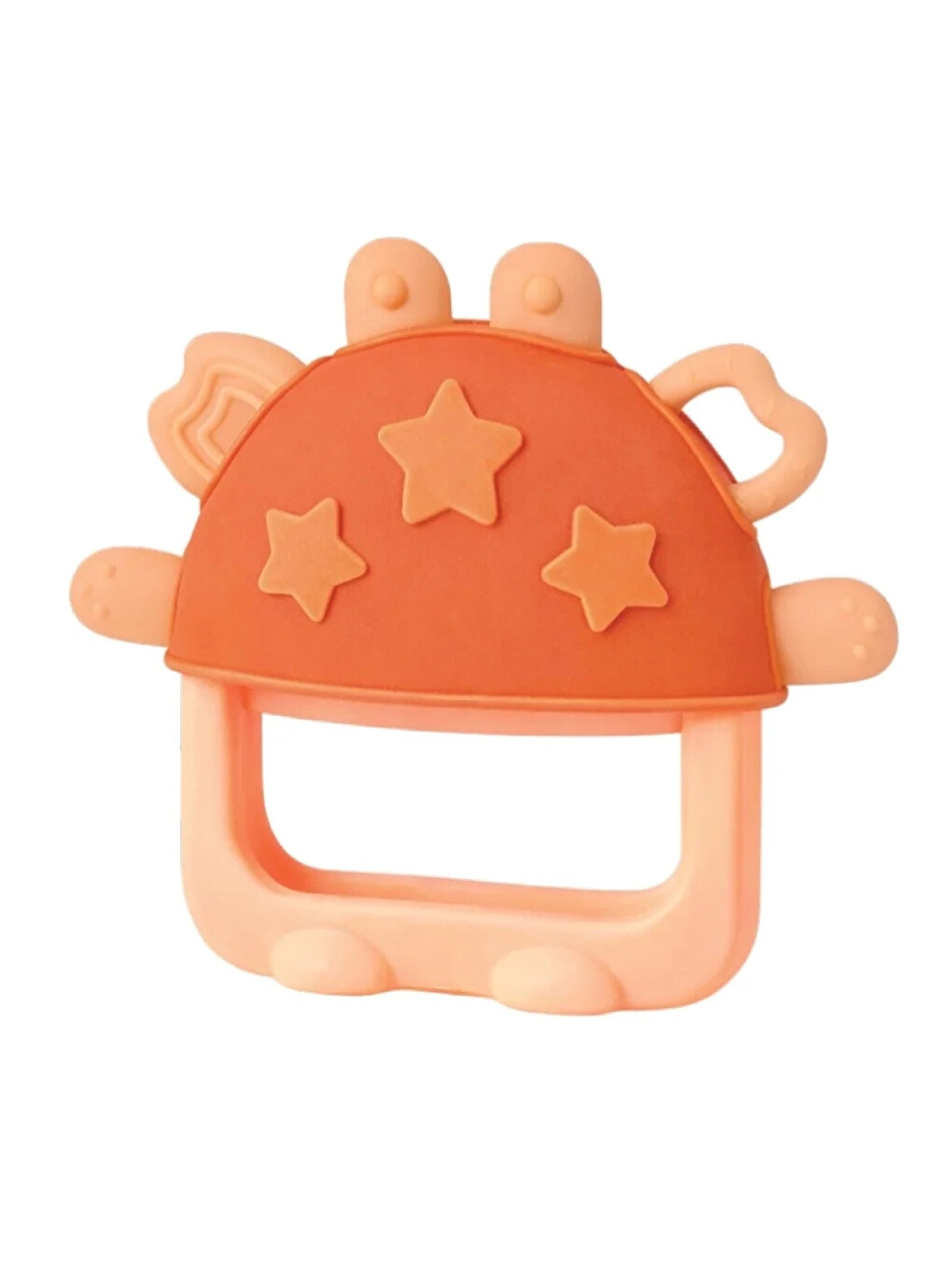 Crabby Tutma Halkalı Silikon Diş Kaşıyıcı Turuncu