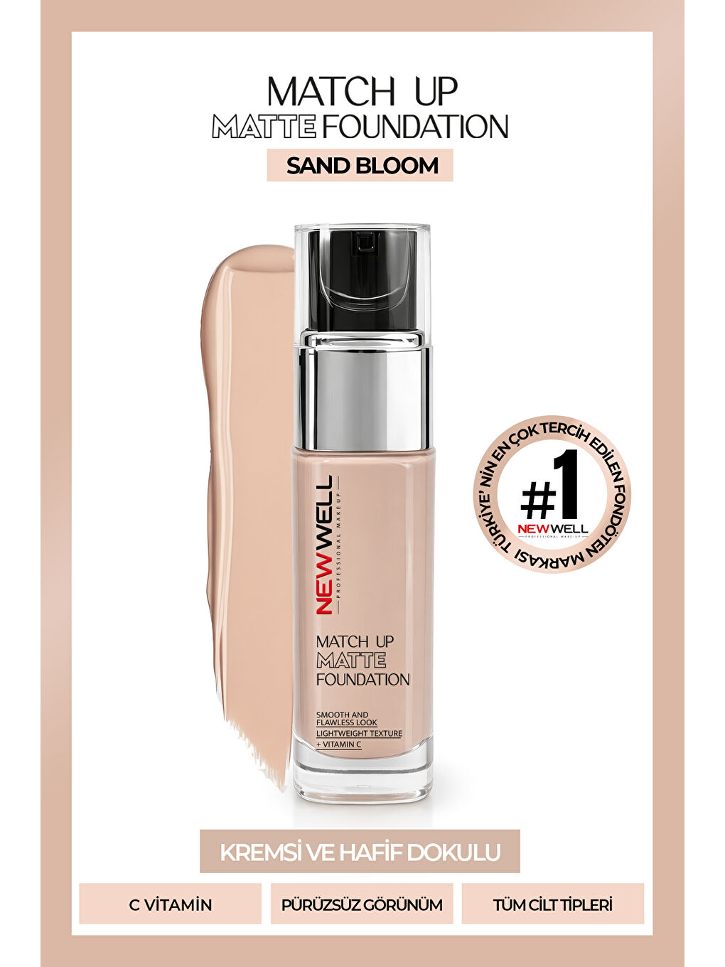 Match Up Matte Foundation Sand Bloom 01 34 gr