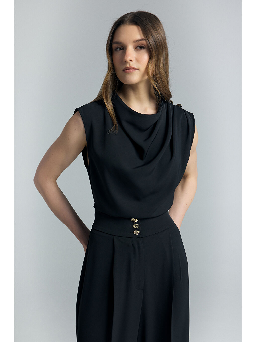 Talia Bluz - Siyah-3