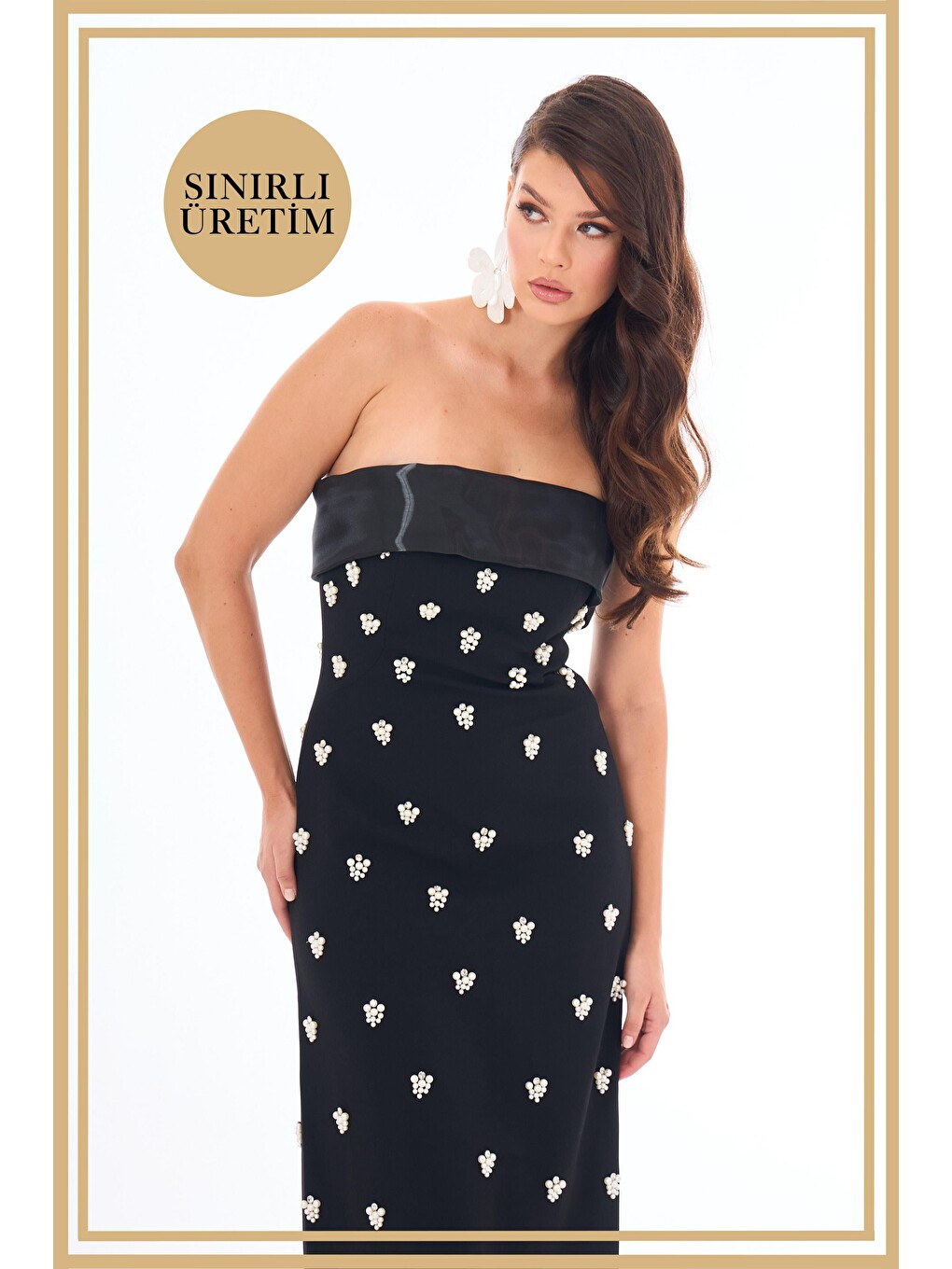 Limited Edition | Isabella Siyah Uzun Elbise-1