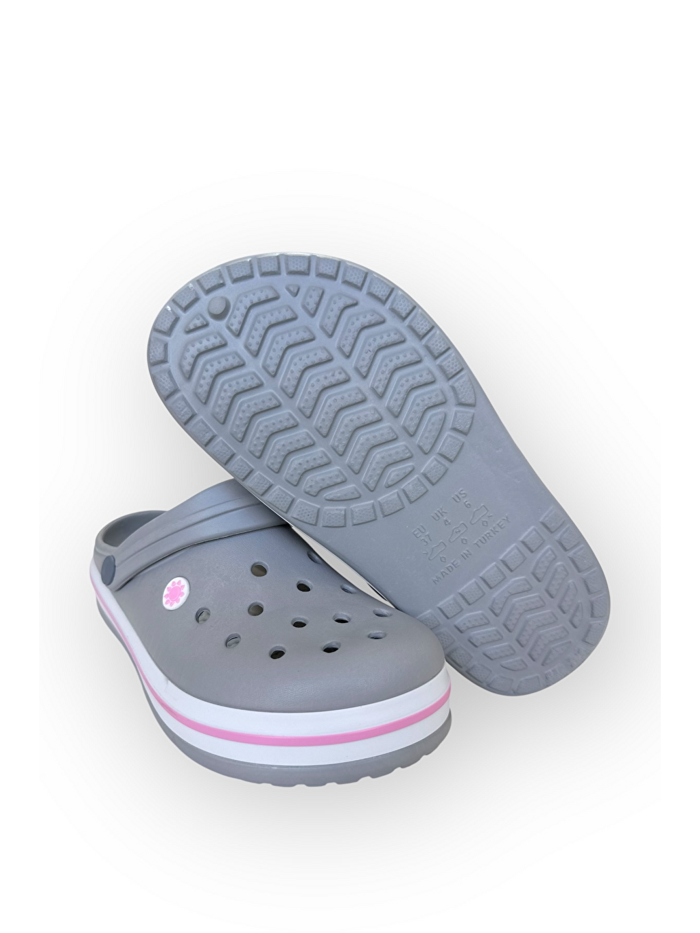 Gri Unisex Comfort Hafif Medikal Hemşire Sabo Terlik Grİ - Pudra-4