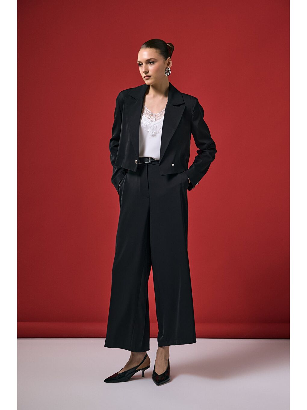 Mari Pantolon - Siyah-1