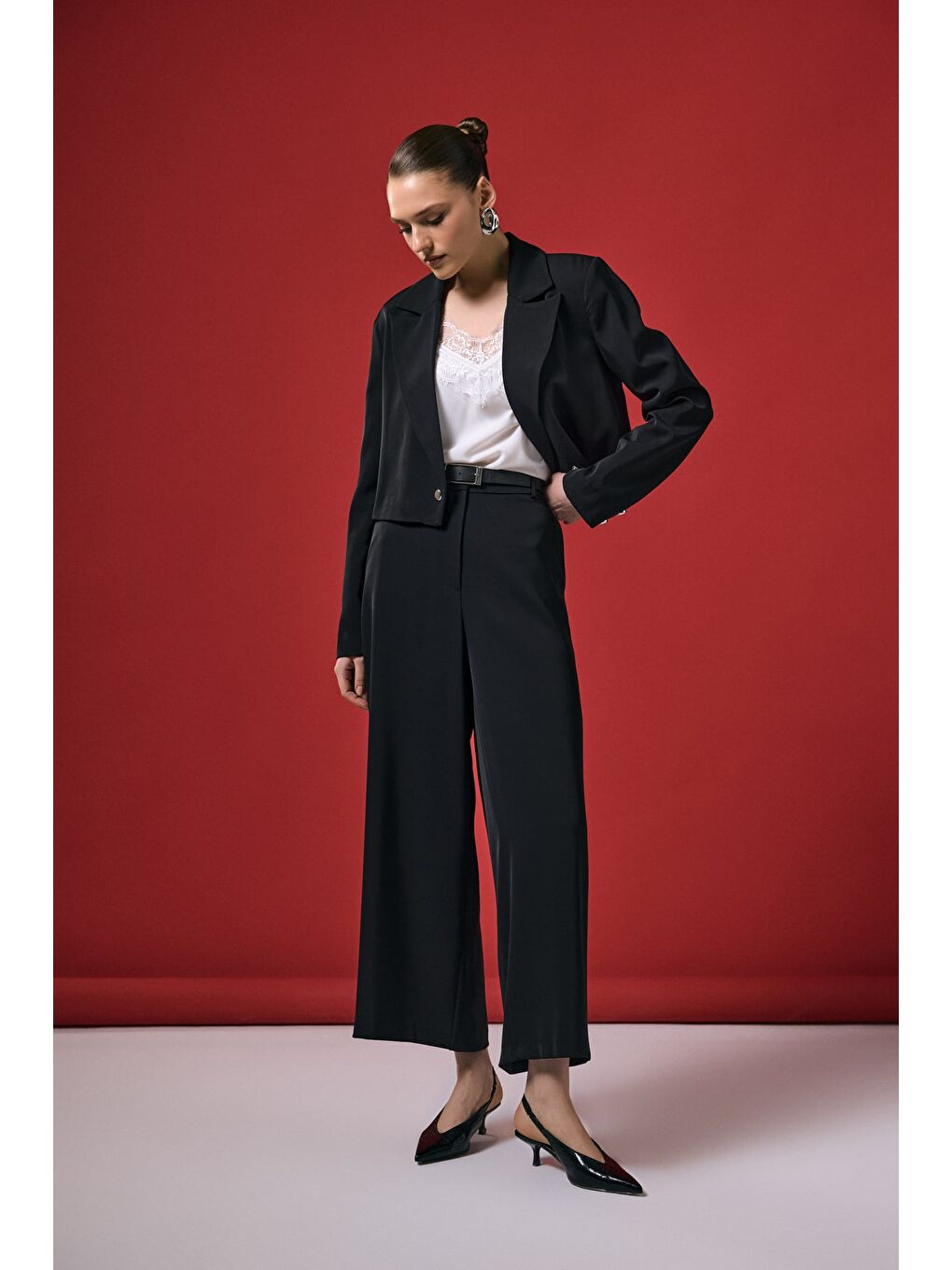Mari Pantolon - Siyah-2