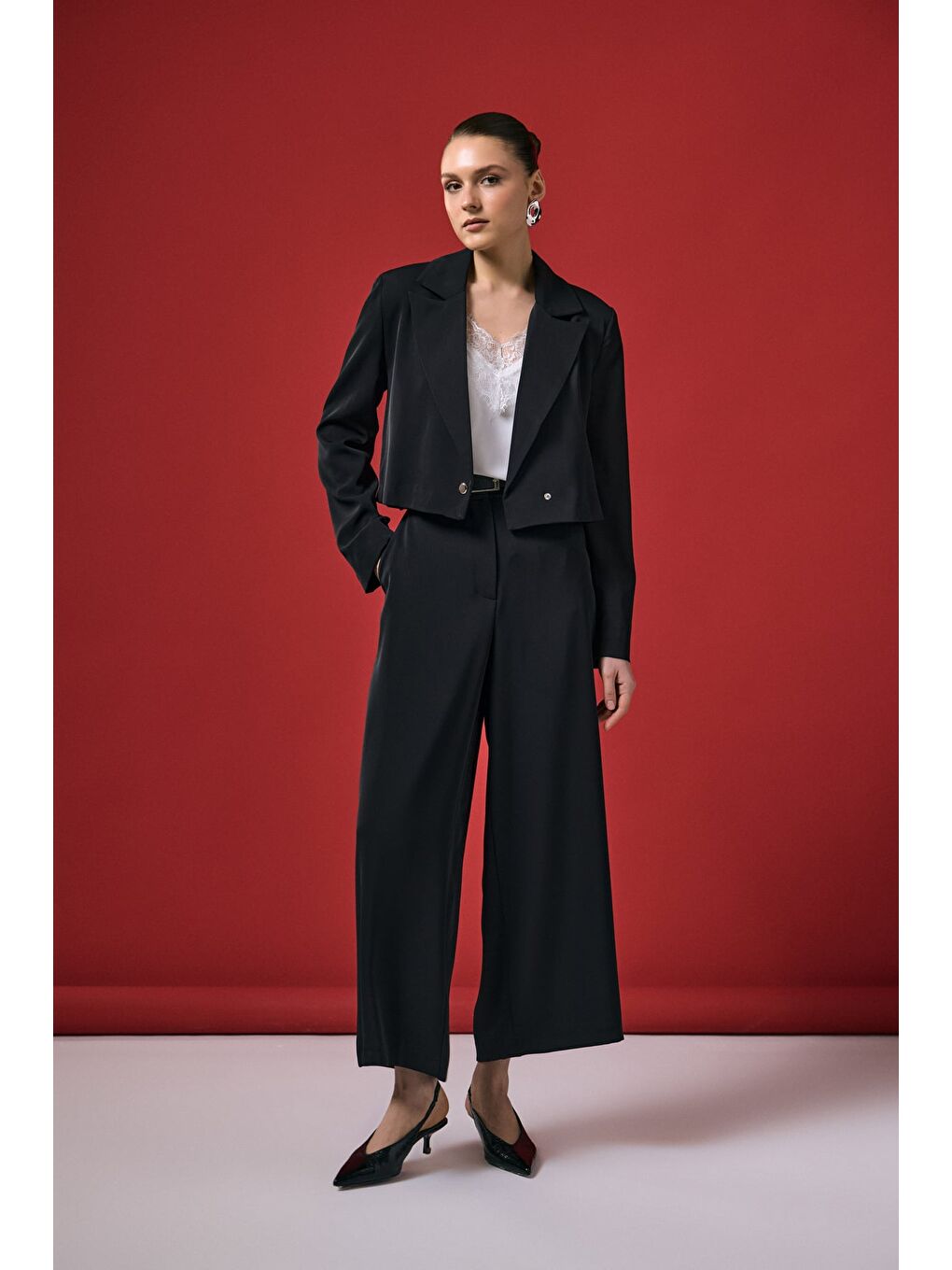 Mari Pantolon - Siyah-3