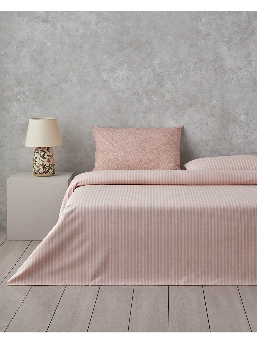 Mosaic Blossom Kolay Ütülenir Çift Kişilik Nevresim Takımı 200x220 cm Pembe-1