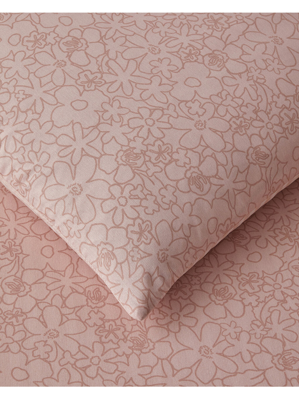 Mosaic Blossom Kolay Ütülenir Çift Kişilik Nevresim Takımı 200x220 cm Pembe-4