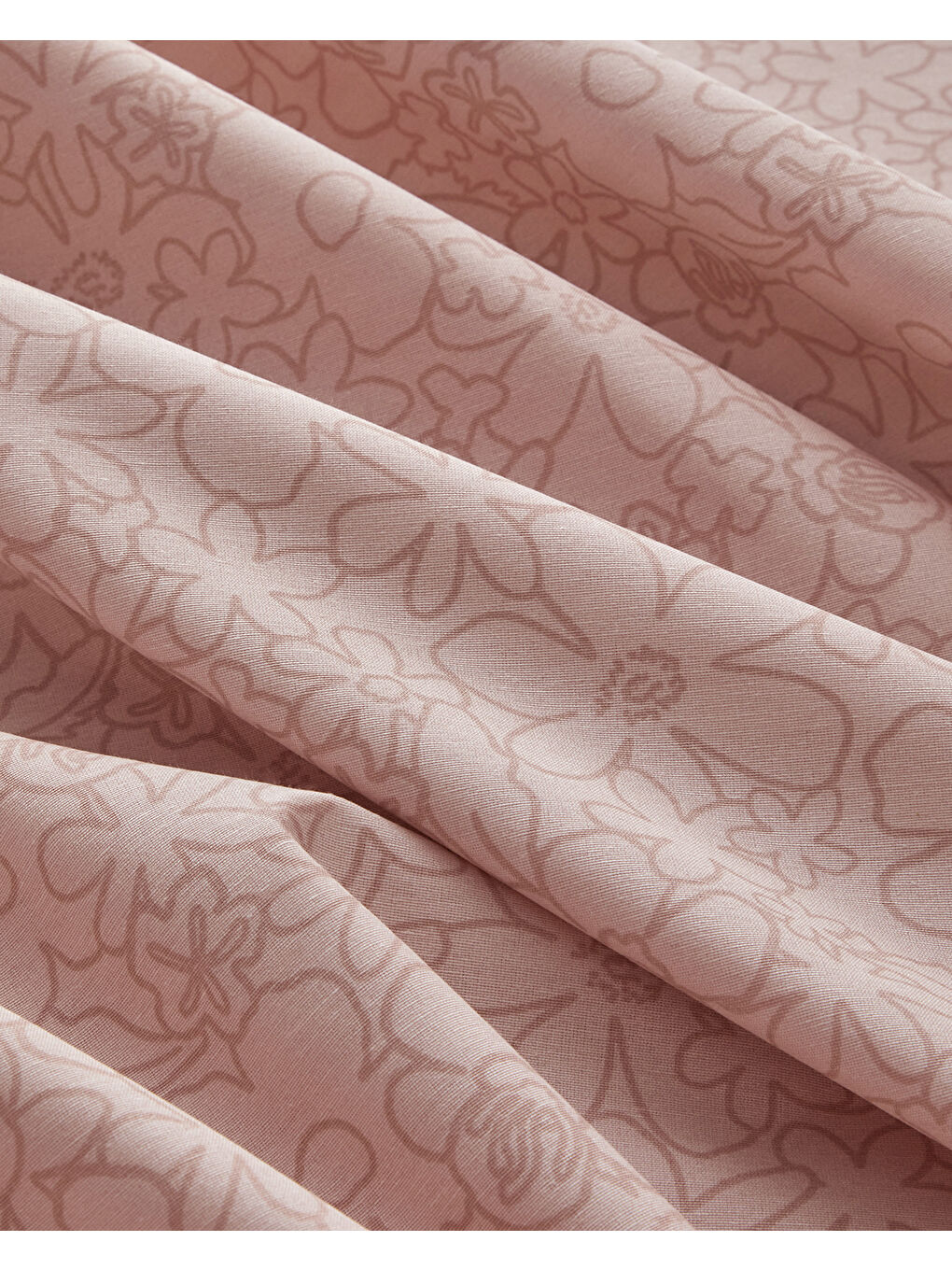 Mosaic Blossom Kolay Ütülenir Çift Kişilik Nevresim Takımı 200x220 cm Pembe-5