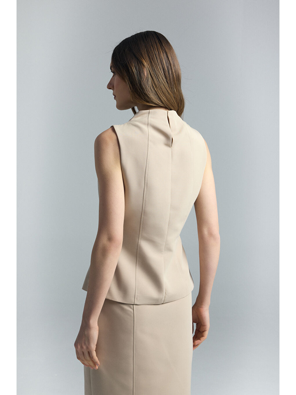 Kahverengi Jessi Bluz - Camel-7