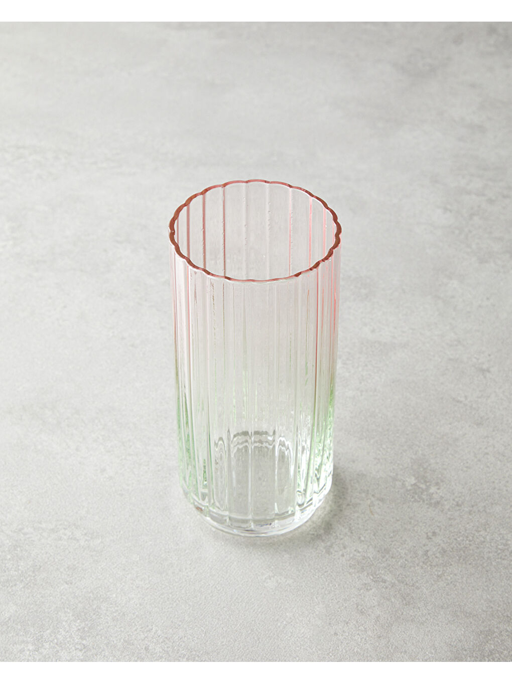 Glimmer Cam 2'li Bardak 400 ml Pembe - Yeşil-1