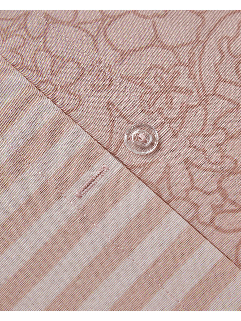 Mosaic Blossom Kolay Ütülenir Çift Kişilik Nevresim Takımı 200x220 cm Pembe-6