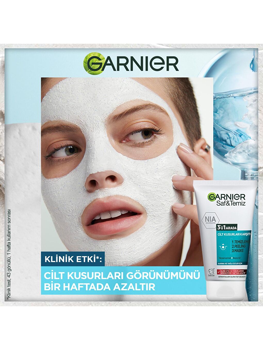 GARNIER Saf & Temiz 3'ü 1 Arada Nemlendirici Krem 150 ml - 2