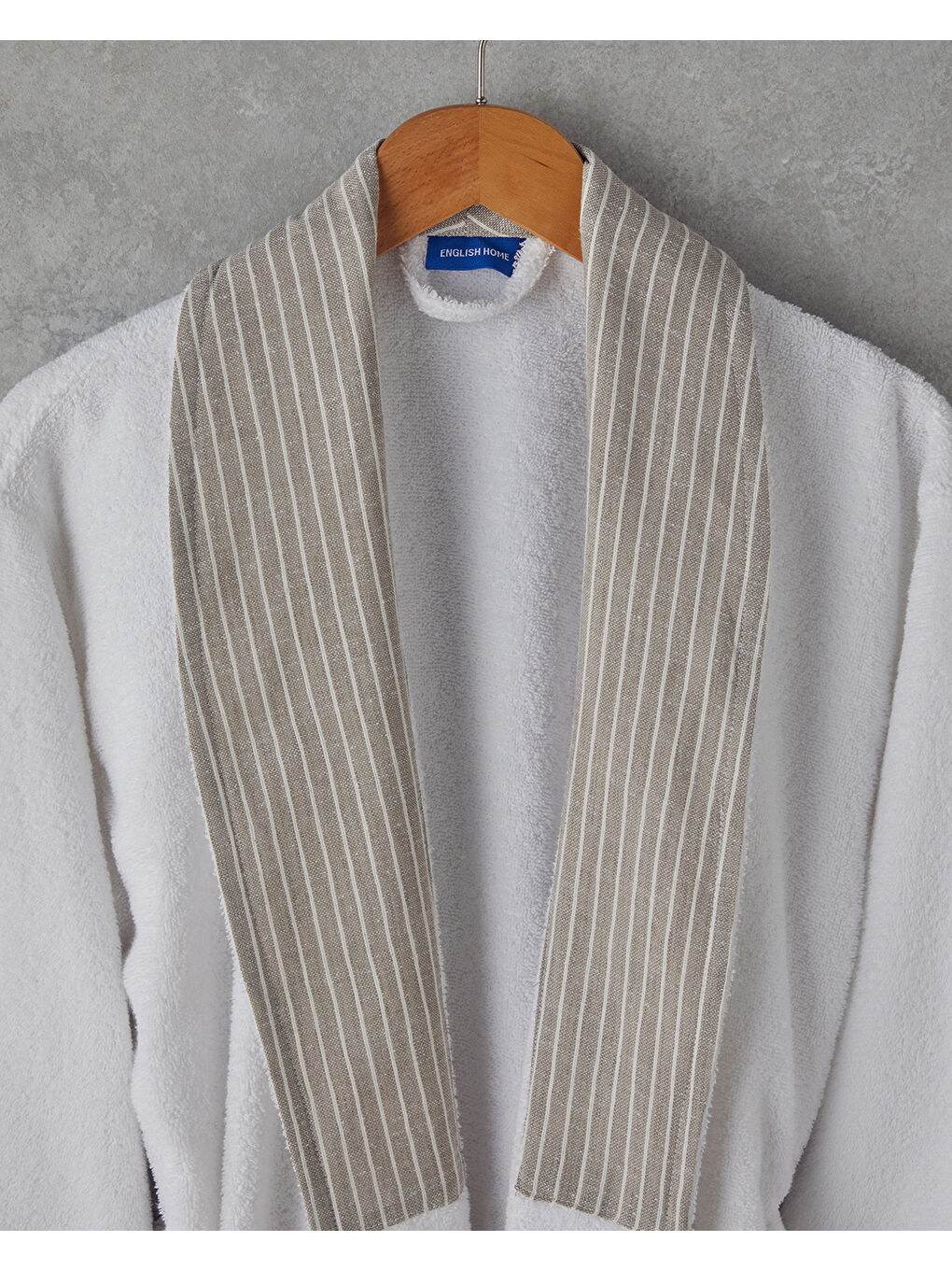 Leon Pamuklu Bornoz L-XL Beyaz-1