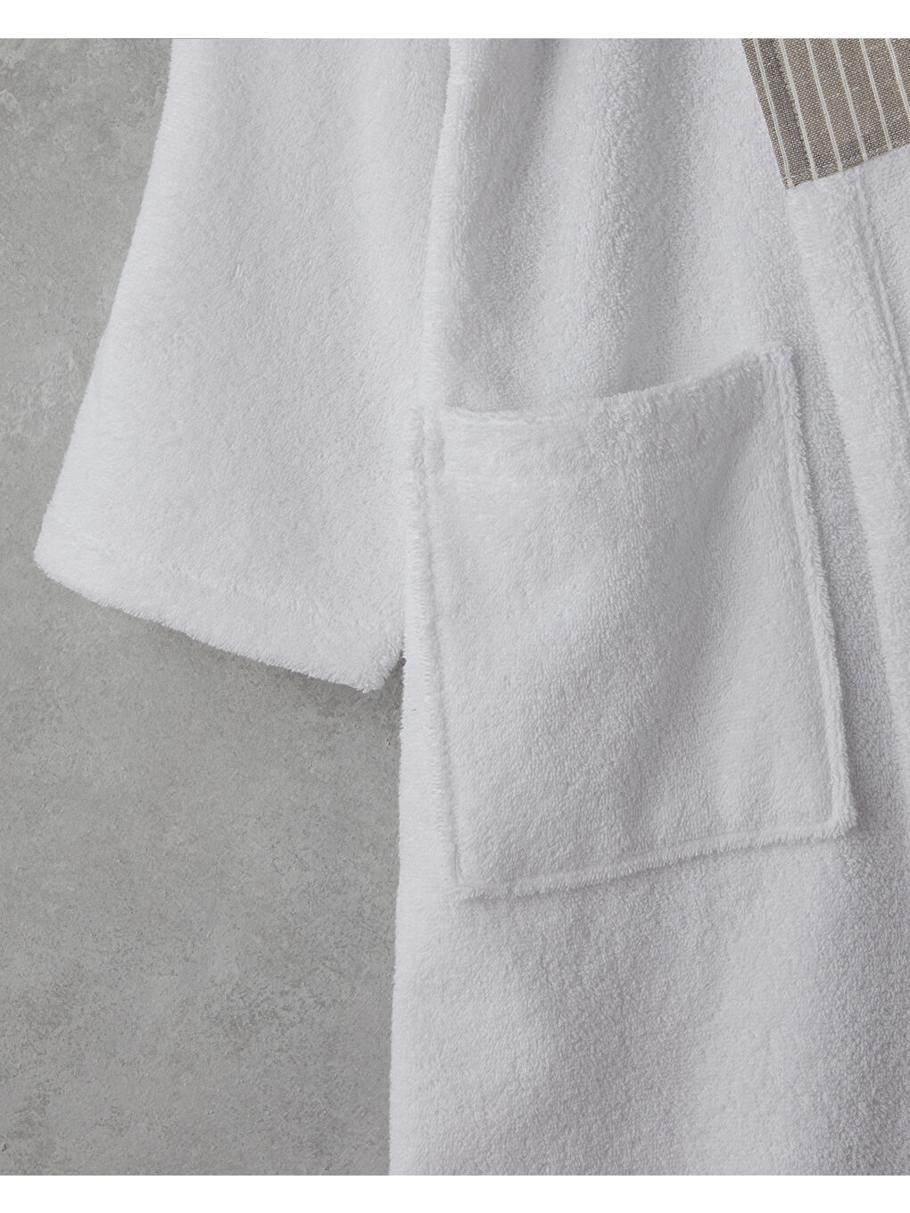 Leon Pamuklu Bornoz L-XL Beyaz-2