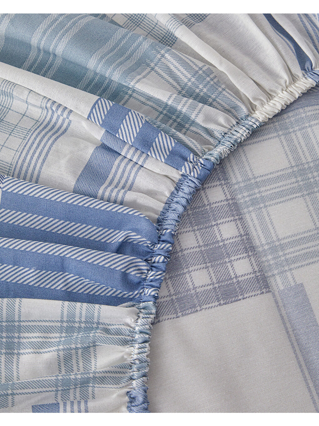 Modern Plaids Soft Tek Kişilik Pike Takımı 150x220 cm Mavi-5