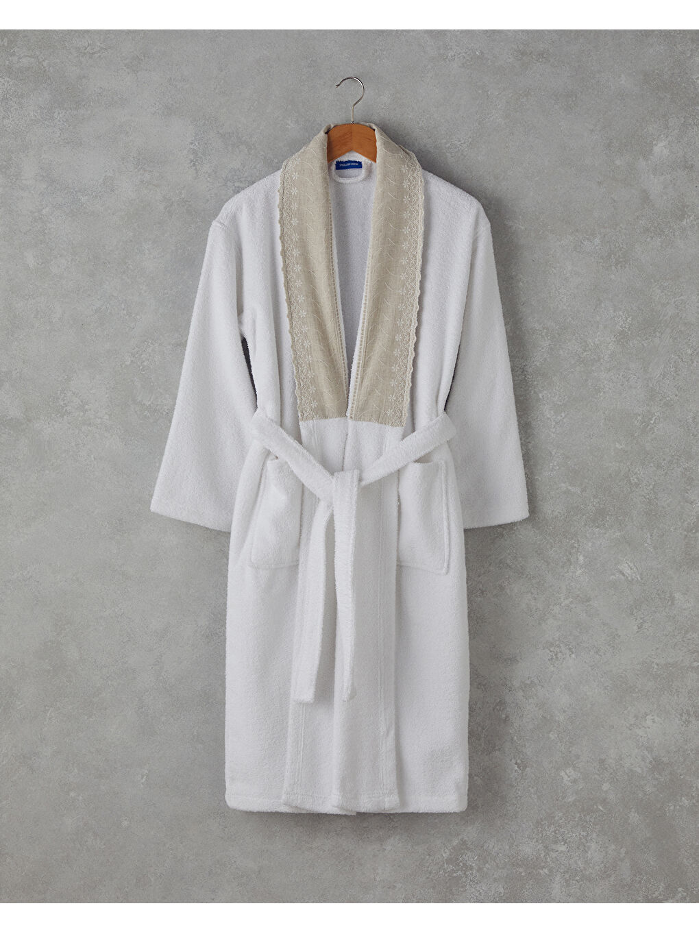 Leggy Pamuklu Bornoz S-M Beyaz